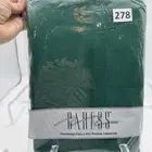 Mervyns Basket Weave Accent Stripes Tablecloth 60" x 102" Oval - Hunter Green