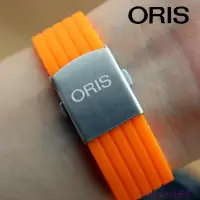 在飛比找蝦皮購物優惠-豪利時矽膠錶帶手錶帶適配ORIS航空文化系列柔軟橡膠男女錶鏈