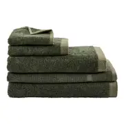MyHouse Riley Bamboo Cotton Towel Collection - Moss - Bath Mat