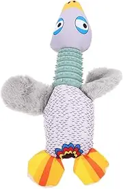 Plush Squeaky Teething Chew for Dogs Interactive Stuffed Animal Grinding Cute Soft Plush Pet Light for Chewers and Playtime