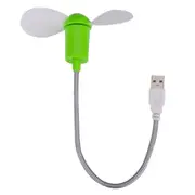 4Pcs Usb Powered 2-Blade Mini Fan Length: 31.5Cm(Green)