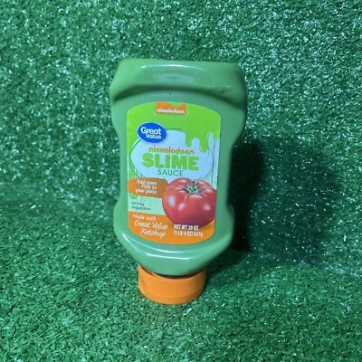 Nickelodeon Slime Sauce Green Ketchup Great Value Sealed