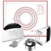 Biscuit Cutter Set, 9 Pcs Stainless Steel Pastry Blender Set with Pastry Cutt...