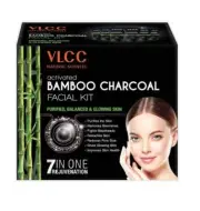 VLCC Activated Bamboo Charcoal Facial Kit For Purified- Balanced & Glowing Skin,