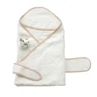 在飛比找momo購物網優惠-【Azure Canvas 藍天畫布】有機棉新生兒毛巾包巾/