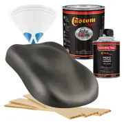 HOT ROD FLATZ Dark Charcoal Metallic Quart Kit URETHANE Flat Auto Car Paint Kit