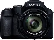 Panasonic Lumix DC-FZ82DE-K Bridge Camera with 20-1200 mm F2.8-5.9 Lens, 18.1MP, 4K Video & Photo, OLED Live View Finder, LCD Touch Screen, USB-C, Black
