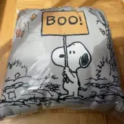 NEW Pottery Barn Peanuts Snoopy Indoor Outdoor Trick or Treat Pillow Halloween
