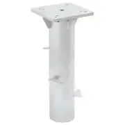 In-Ground Parasol Base Outdoor Garden Silver 6.3"x6.3"x15.6" Steel vidaXL
