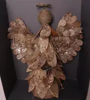 Pottery Barn Lit Birch Angel Christmas tree topper (#3)