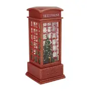 Christmas Snow Globe Christmas Water Glittering Snow Telephone Booth for2449