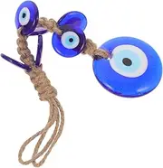 JECOMPRIS Evil Eye Pendant Luck Wall Decor Evil Eye Car Charm Mirror Hanging Accessories Evil Eye Anklet Eye Bracelet Women Feng Shui Evil Eye Charm Bead Charms Chain Anklets Blue Glass