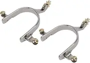 Robust Stainless Steel Equestrian Spurs - Enhanced Horse Ing Gear for Optimal Riding Control & Elegant Cowboy Flair