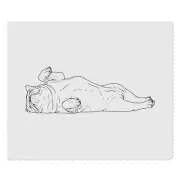 2 x 'Lazy Bulldog' Microfibre Lens / Glasses Cleaning Cloths (LC00020031)
