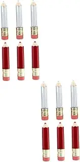 Healeved 2sets Bulk Lip Gloss Tubes Empty Lipstick Containers Refillable Bottles for Cosmetics Artisans 6pcs*2
