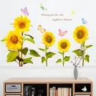 Removable Sunflower Wall Sticker Kitchen Waterproof Decals Home Decoration PVC