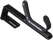 Universal 08607 Recycled Cubicle Double Coat Hook, Plastic, Charcoal
