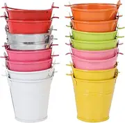 LIFKOME 16Pcs Mini Iron Candle Buckets DIY Scented Candle Cans for Home Decoration Parties Weddings More Versatile Candle Storage Containers for Creative Candle Making