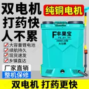 ✨優選✨ 雙電機高壓電動噴霧器農用鋰電池充電式雙泵打藥機背負式農藥噴壺