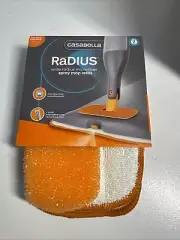 Casabella Microfiber Refill pad for Radius Spray Mop & scrubbing pad, Refills