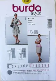 Burda Style 7517 Misses Dresses Robe Vestido Sewing Pattern Sz 6-16