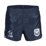 MELBOURNE STORM NRL TEAM LOGO TIDWELL REPLICA ADULT MENS SUPPORTER SHORTS