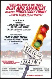 Modern FILM POSTER Postcard: STATE AND MAIN (Alec Baldwin, Sarah Jessica Parker)