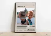 Memento, Christopher Nolan, Minimalist Movie Poster, Vintage Retro Art Print