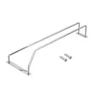 Wine Glass Rack Under Cabinet 14-Inch for Shelf Kitchen (Single-Row, Silver)