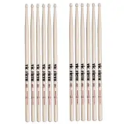 6 Pairs Vic Firth 7A Wood Tip Drumsticks American Classic Hickory