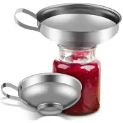 Small Funnel Stainless Steel Silver Small Easy Clean Modern Wide Mouth Kitchen