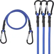 24 Inch Bungee Cords with Hooks, 4 Pack Superior Rubber Heavy Duty Bungee Straps
