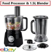Electric Food Processor 1.5L Smoothie Blender Jug Maker Crusher Dicer Slicer AU