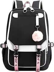 [JiaYou] Little Girls' School Students Book Bag Outdoor Daypack Backpack with USB Charging Port