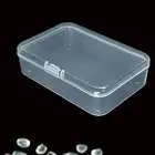 5PCS Clear Plastic Storage Box Jewelry Tool Craft Container Beads Organizer