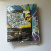 New Sealed Vintage Sears Perma-Prest Kaboom Muslin Full Size Fitted Sheet