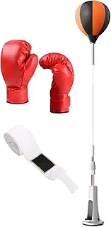 Freestanding Punching Bag, Punching Reflex Boxing Bag with Stand, Punching Bag with Stand, Standing Kit, Height Adjustable Boxing Equipment, Strong Rebound for Home Gym
