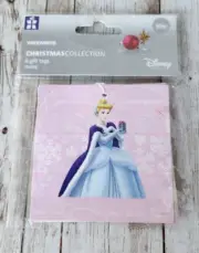 Woolworths Disney Cinderella Christmas Gift Tags W/ String 3.15X3.15 8 tags