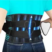 Size XL Sparthos Lumbar Support Belt Immediate Relief from Back Pain Sciatica Breathable With Lumbar Pad Adjustable Lower Back Waist Brace For Men Women