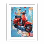 Scooter art Framed Print