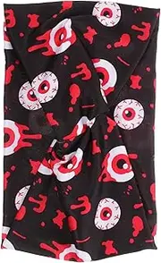[Beatifufu] Wide Knotted Halloween Headband Bloody Eyeball Elastic for Women's Parties