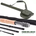 Fly Fishing Rod 9FT 2.7M 4 Section Line wt 3/4 5/6 7/8 Soft Cork Handle Fly Rods
