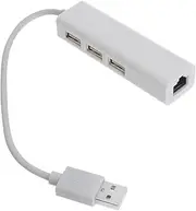 SEWACC 1Pc USB Type Multi Port USB Adapter for Laptops Supports Ethernet Data Transfer Compatible with MacBook Durable Design Easy Setup