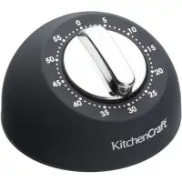 在飛比找momo購物網優惠-【KitchenCraft】圓型發條計時器 黑(廚房計時器)