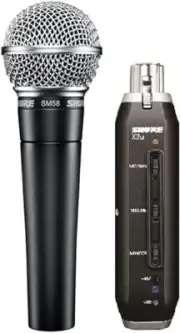 new Shure SM58-X2U Cardioid Dynamic Vocal Microphone w X2u XLR-to-USB Signal Adp