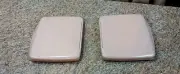2x VTG Mary Kay Travel 2-Sided Mirror Make-up Trays Hard Case Pink 7.25 X 6.25