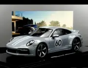 Porsche 911 Sport Classic (992) w/ Display Case - Dealer Edition - 1/18 Spark