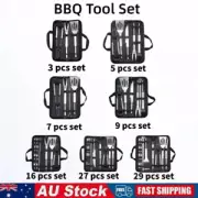 BBQ Tool Set Outdoor Barbecue Utensil Grill Utensils Cooking Kit Stainless Steel