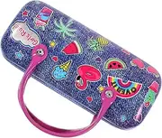 [VALICLUD] Adorable Pattern Boys and Girls Glasses Case Hand Glasses Case Hard Shell Portable
