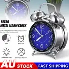 NEW Super Loud Twin Bell Alarm Clock Night Light not ticking Bedside Home Decor